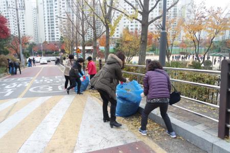 조원2동&#44; 가을낙엽 대청소 실시